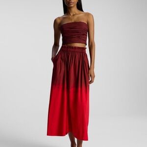 A.L.C. Gina Dip Dye Midi Skirt